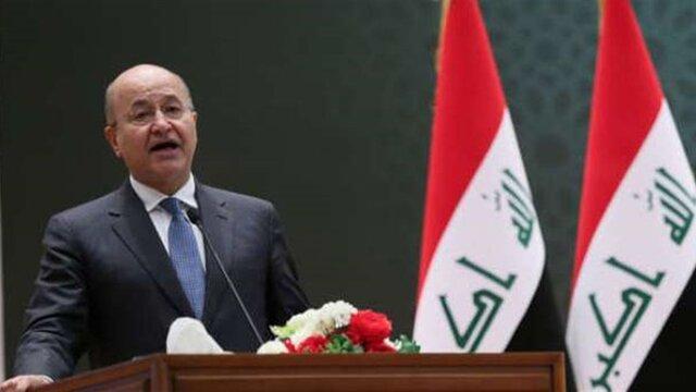 برهم صالح: رخدادهای اخیر عراق جنایت و فتنه ای است که نمی توان در برابر آن سکوت کرد