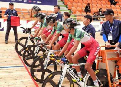 ششمی جوانان ایران در تعقیبی تیمی دوچرخه سواری قهرمانی آسیا