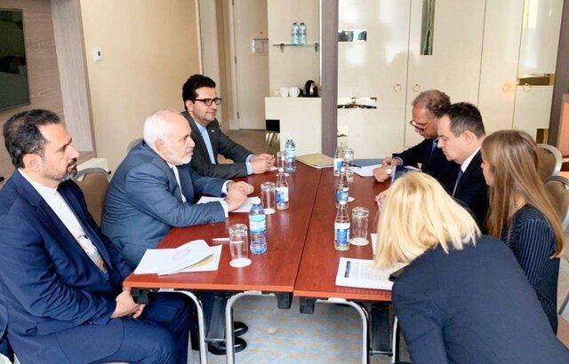 دیدار ظریف با همتای صربستانی خود در حاشیه نشست وزیران خارجه عدم تعهد