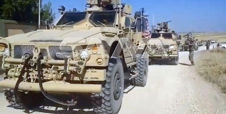 نیروهای سوریه خودروهای نظامی آمریکا را وادار به عقب نشینی کردند