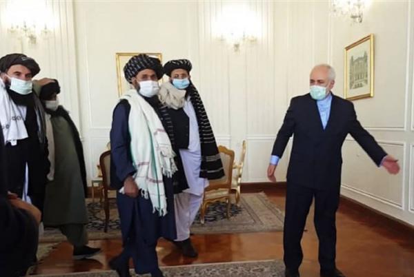 (تصاویر) ظریف با معاون سیاسی طالبان ملاقات کرد